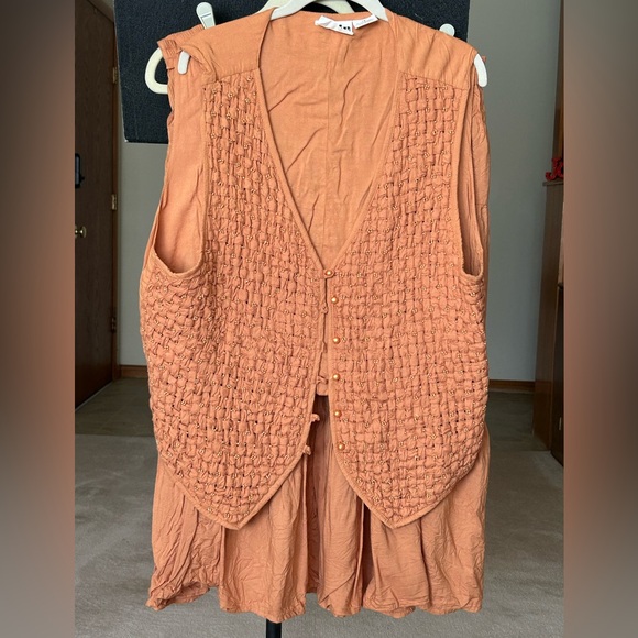 Cognac Skirt and Vest. Sz 1X - Picture 1 of 7